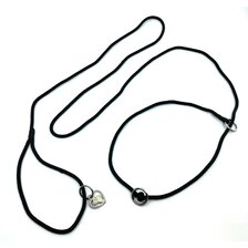 Výstavné vodítko PROFI 180cm 4mm čierna so stopom